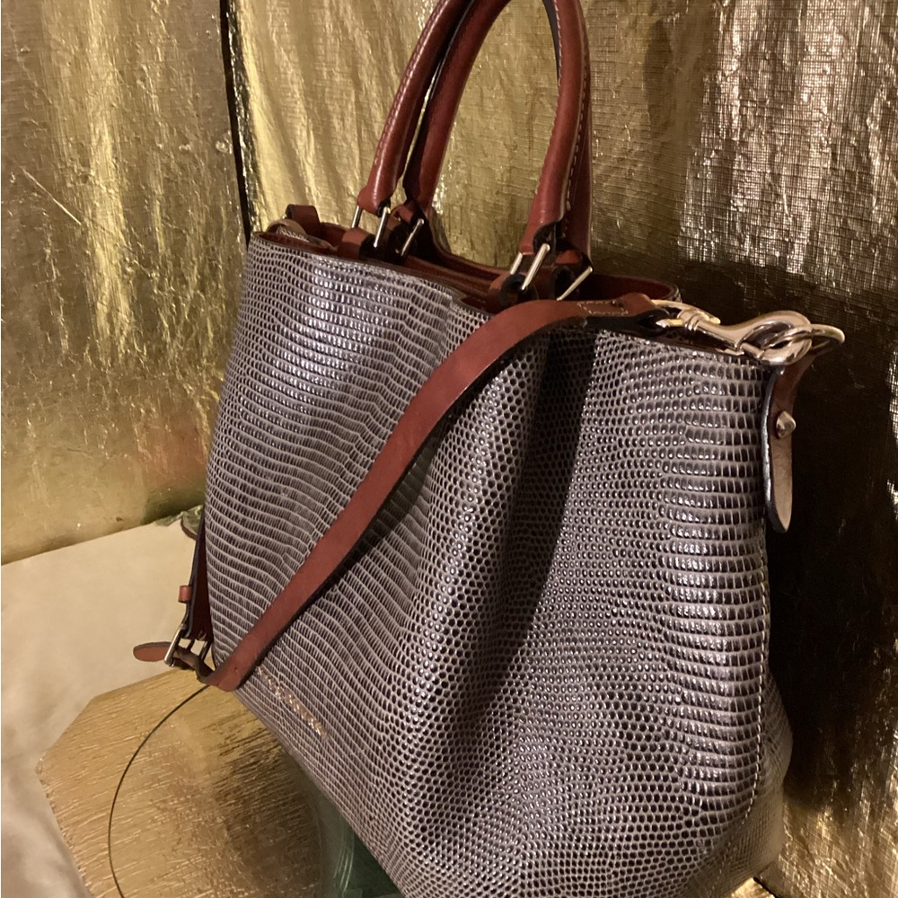 Douney and Bourke Barlow Tote in Gray and Brown